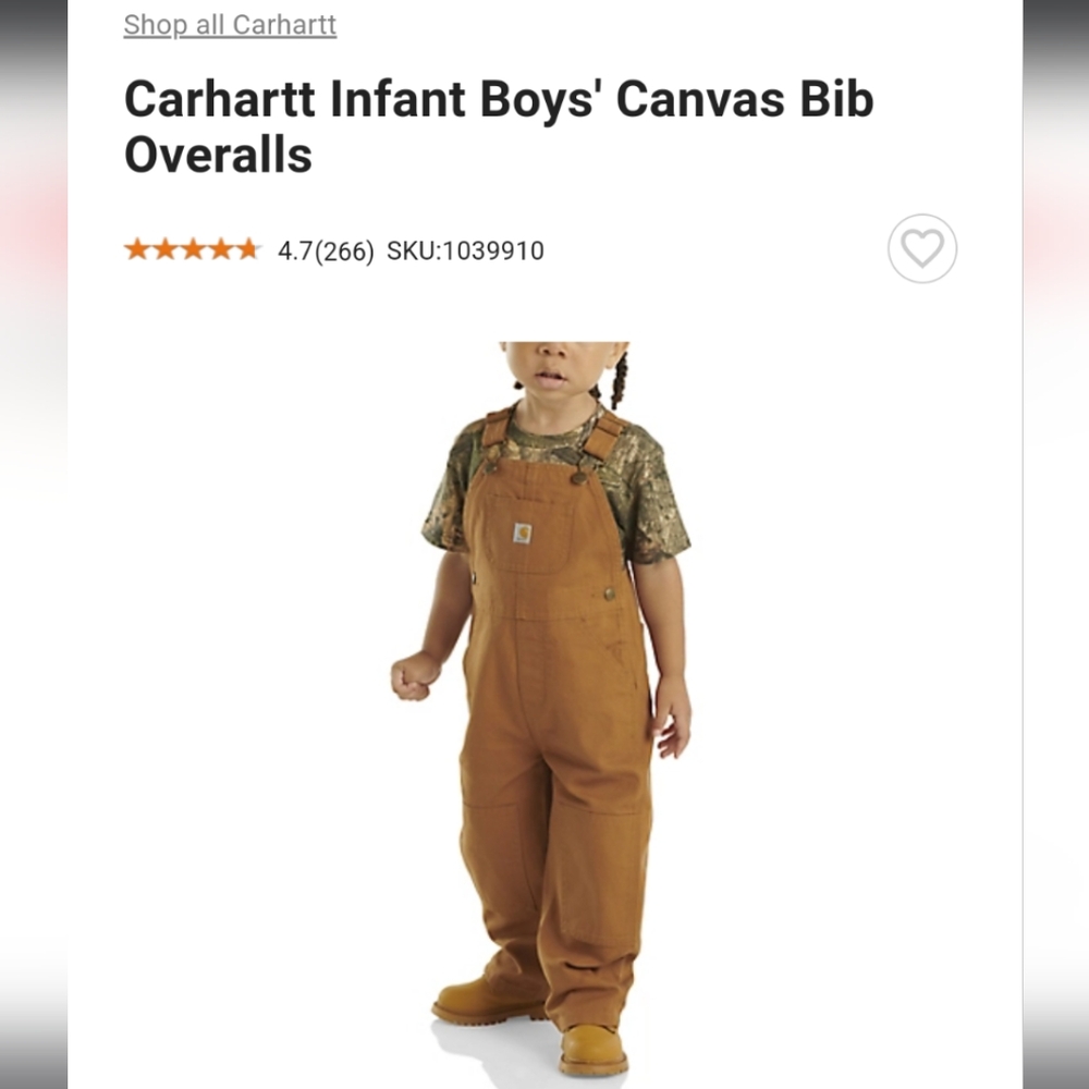 Carhartt Toddler Overalls